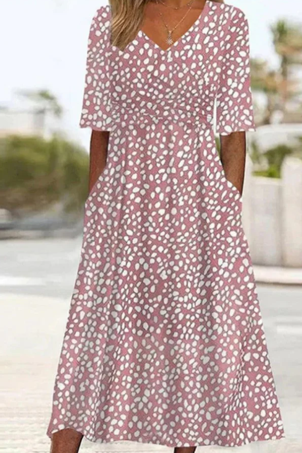 ROAN | Polka Midi Dress