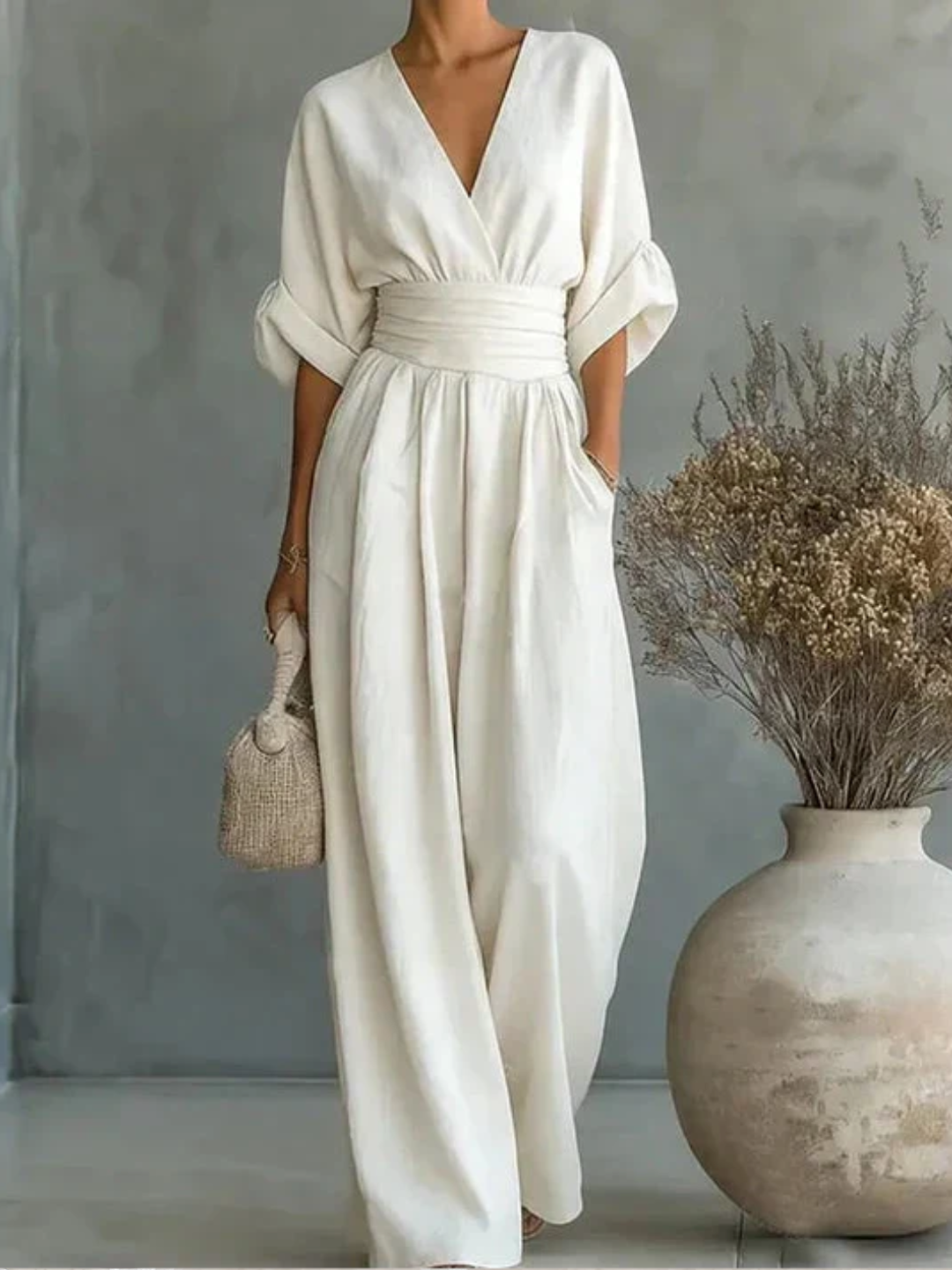 Chiara | Fluid Printed Jumpsuit