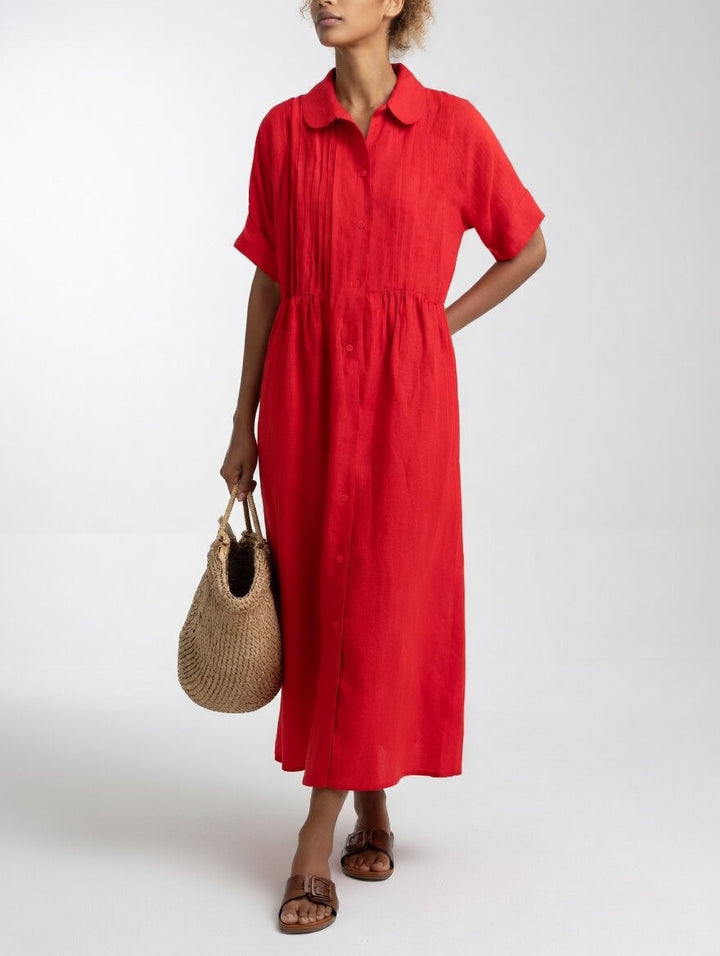 Lysandra | Summer Flowing Shirt Dress