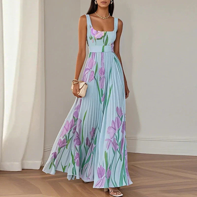 GIULIA | Floral Maxi A-Line Dress