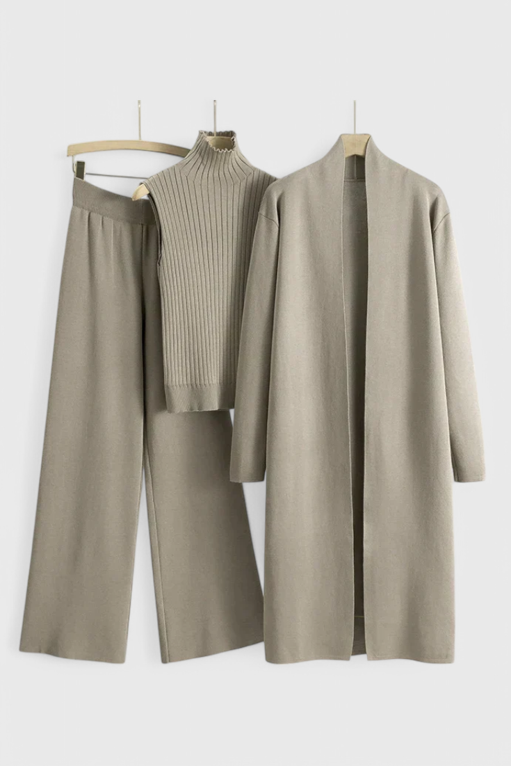 Mahalia 3-Piece Soft Knit Ensemble with Chic Design