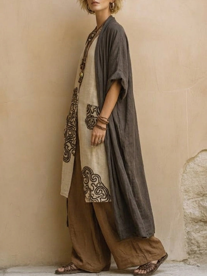 Valentina | Complete Bohemian Long Embroidered Outfit
