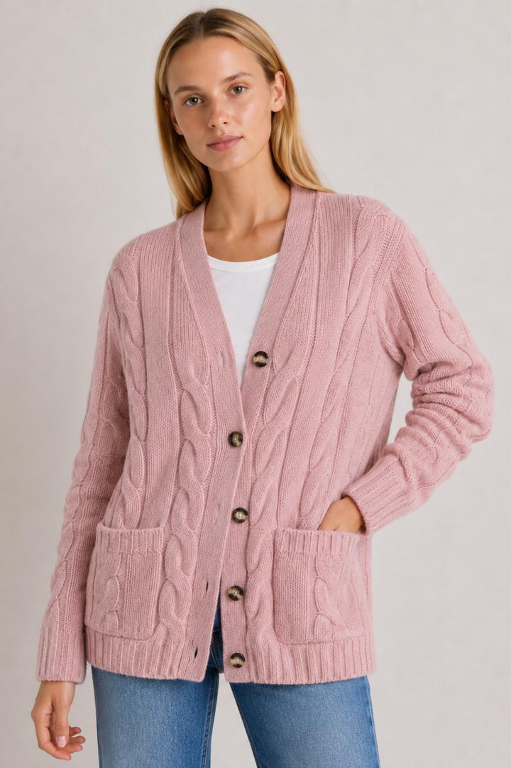 Elisa | Cable Knit Cardigan