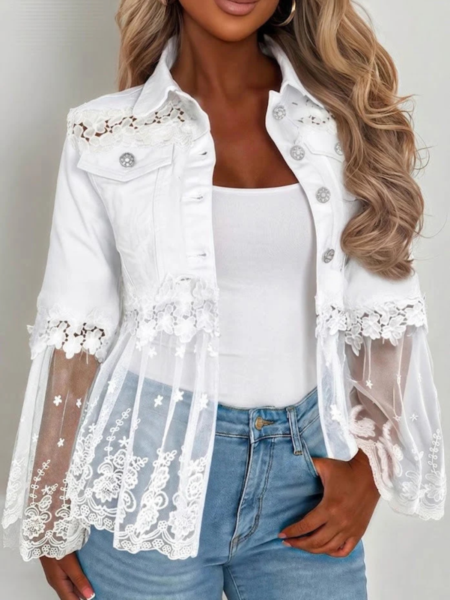 Sunnelace™ | Lace-Panel Jacket