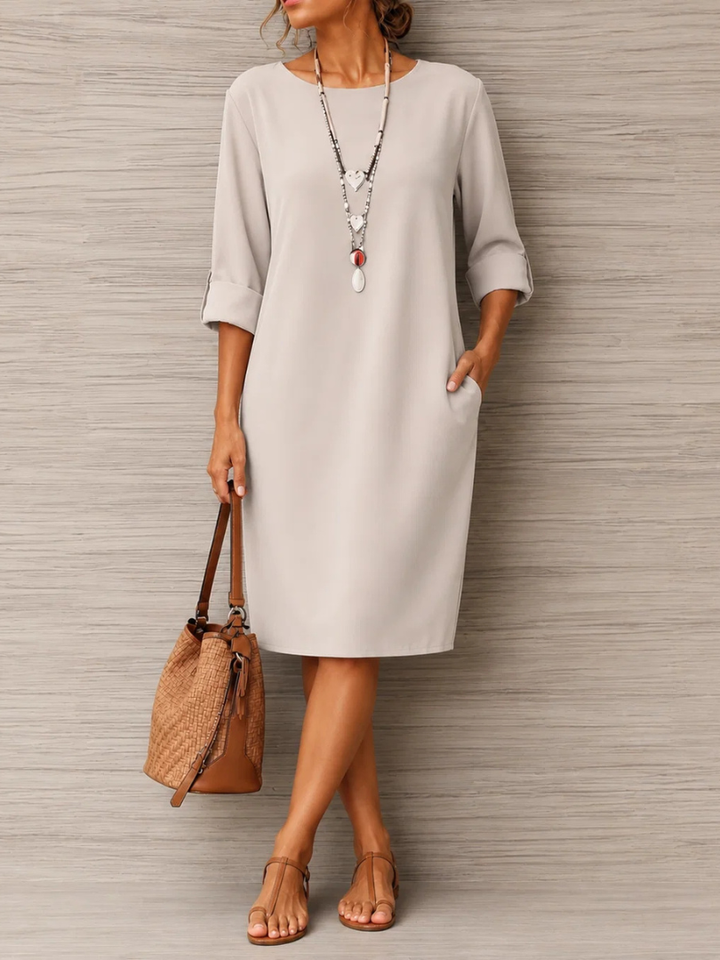 ODETTE™ | Tummy-Contouring Midi Dress