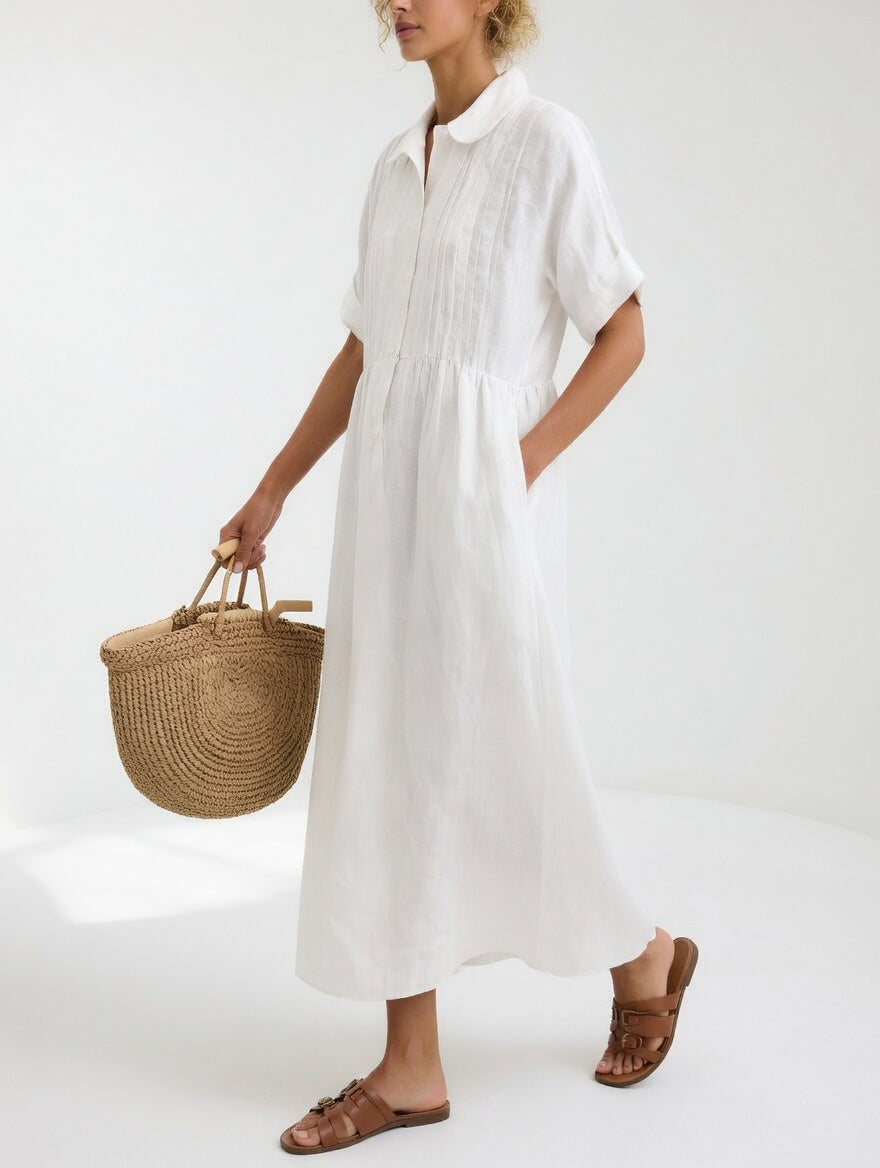 Lysandra | Summer Flowing Shirt Dress