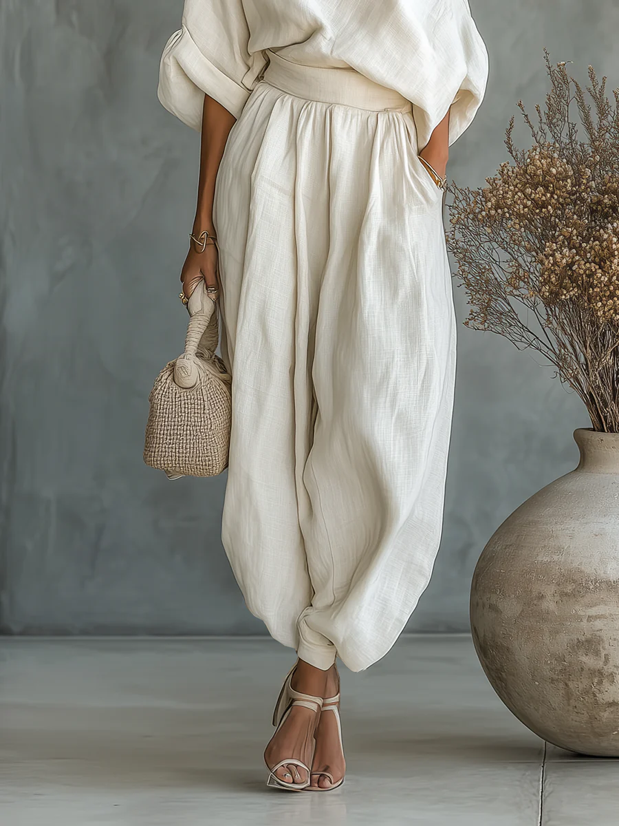 Ginevra | Fluid Draped One-Shoulder Suit