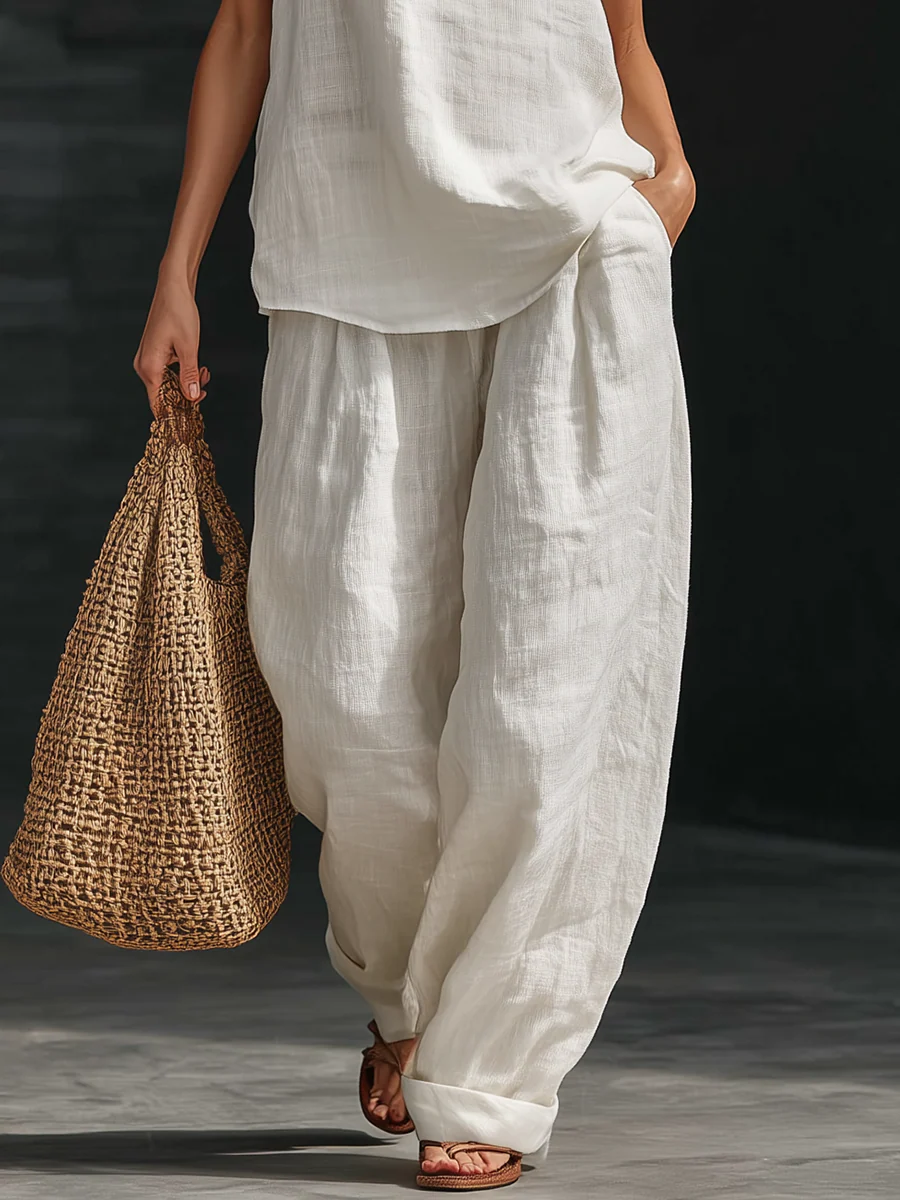 Zoe™ – Sleeveless Top and Wide Trousers