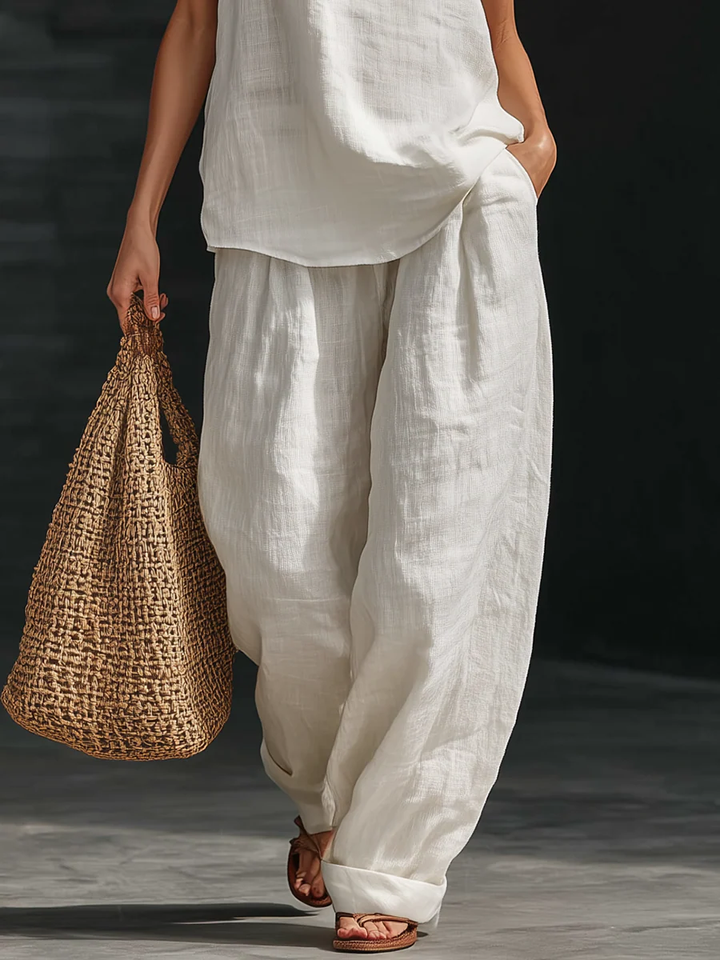 Zoe™ – Sleeveless Top and Wide Trousers