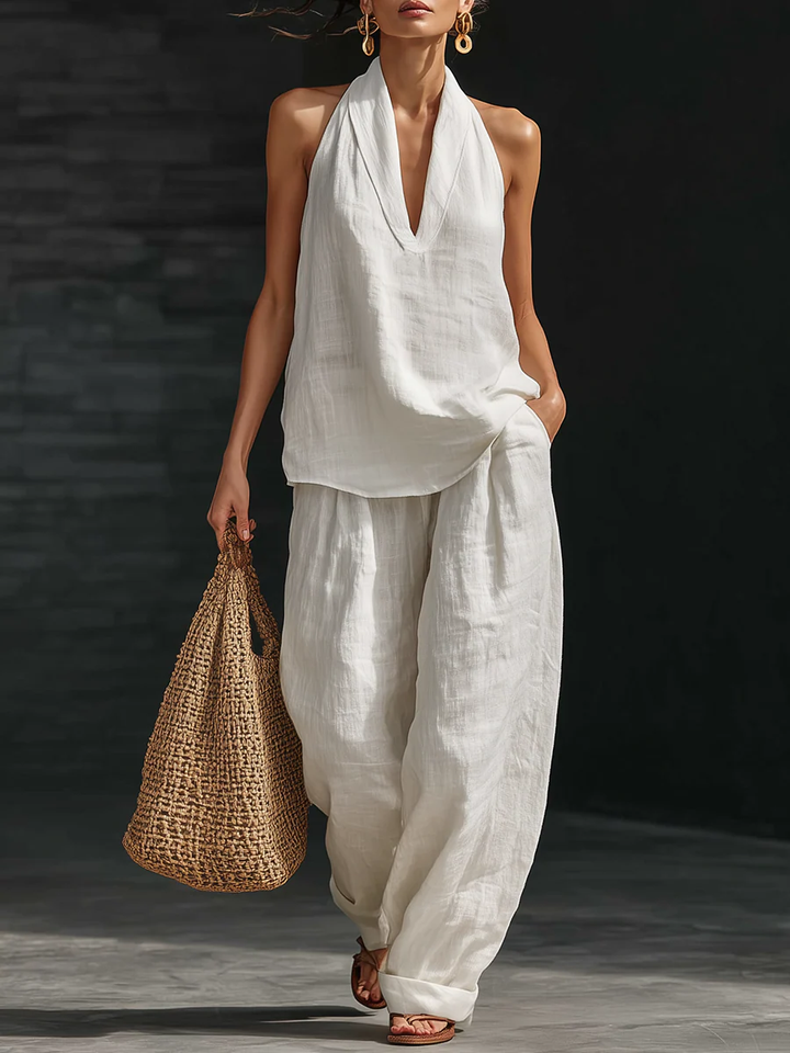 Zoe™ – Sleeveless Top and Wide Trousers