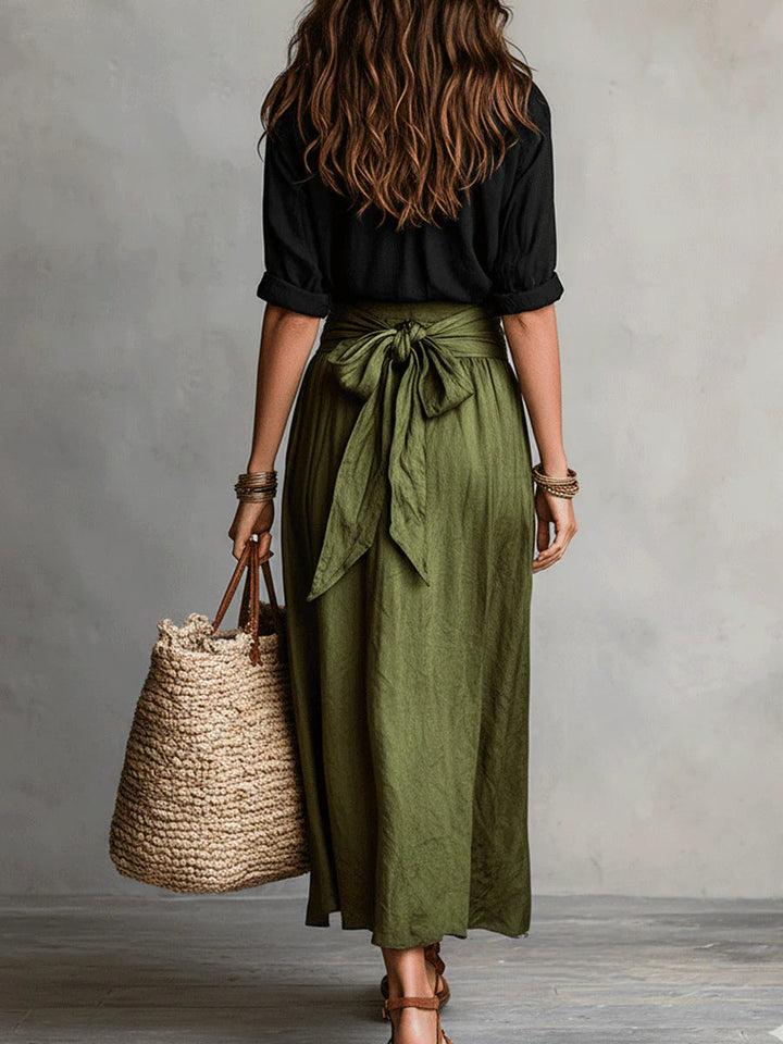 RIVER | Relaxed Two-Piece Midi Skirt Set