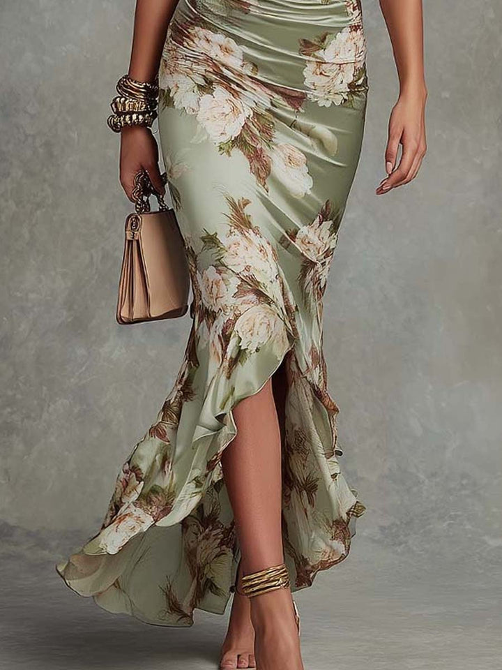 Anastasia | Long Dress with Floral Print
