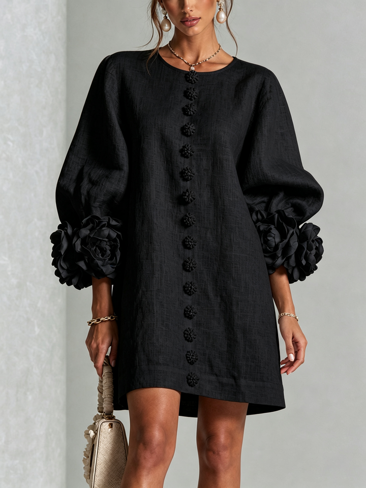 Florence | Floral Button-Down Mini Dress