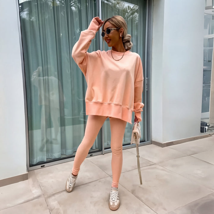 YACHI | Long Sleeve Sweatshirt and Trousers Set