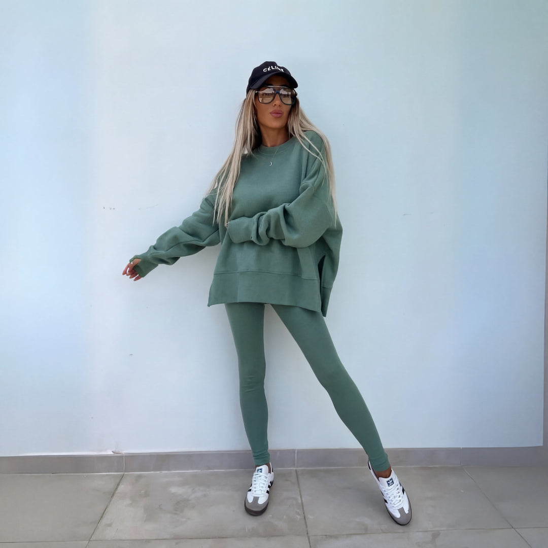 YACHI | Long Sleeve Sweatshirt and Trousers Set