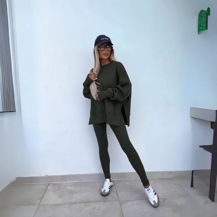 YACHI | Long Sleeve Sweatshirt and Trousers Set