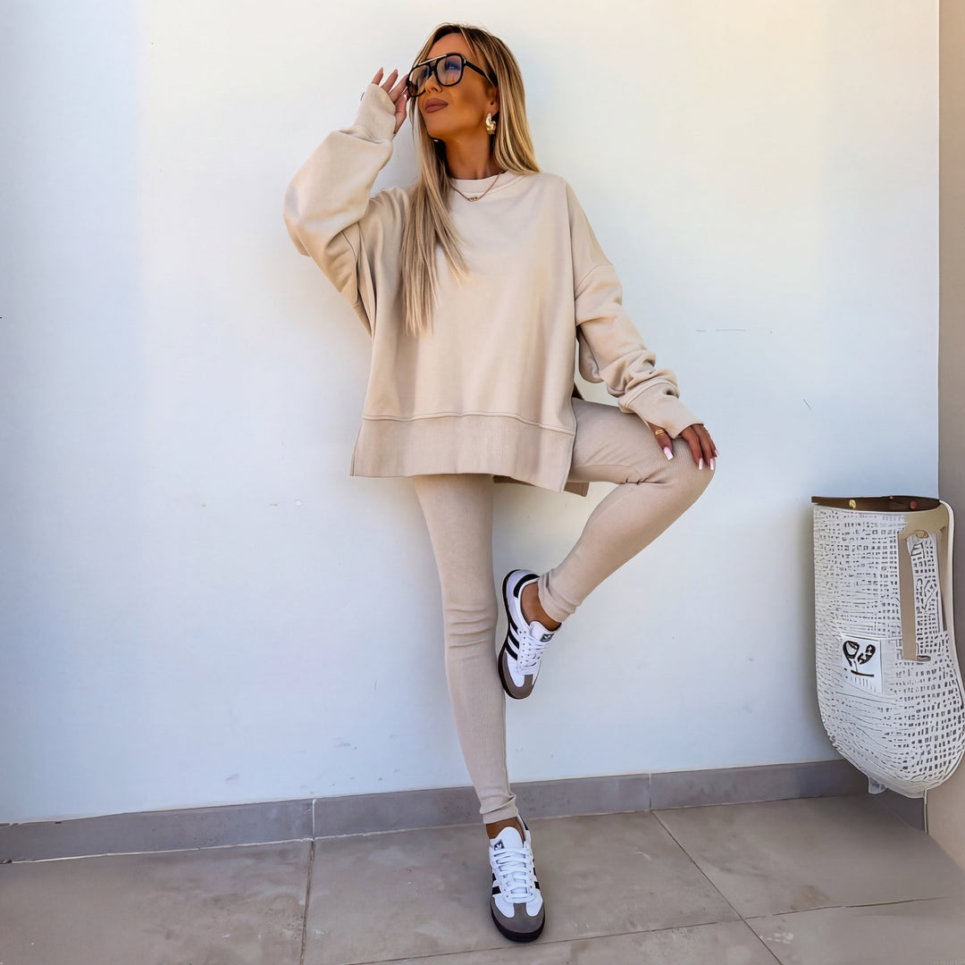 YACHI | Long Sleeve Sweatshirt and Trousers Set