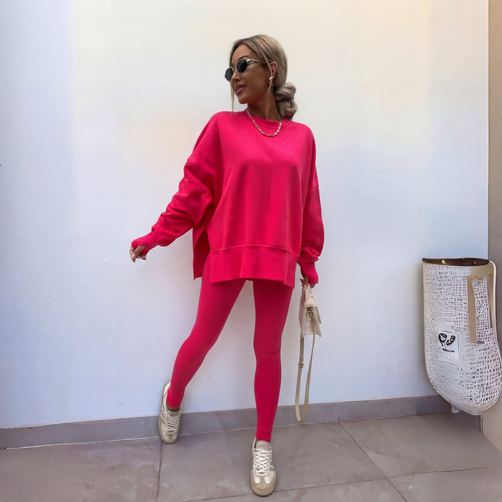 YACHI | Long Sleeve Sweatshirt and Trousers Set