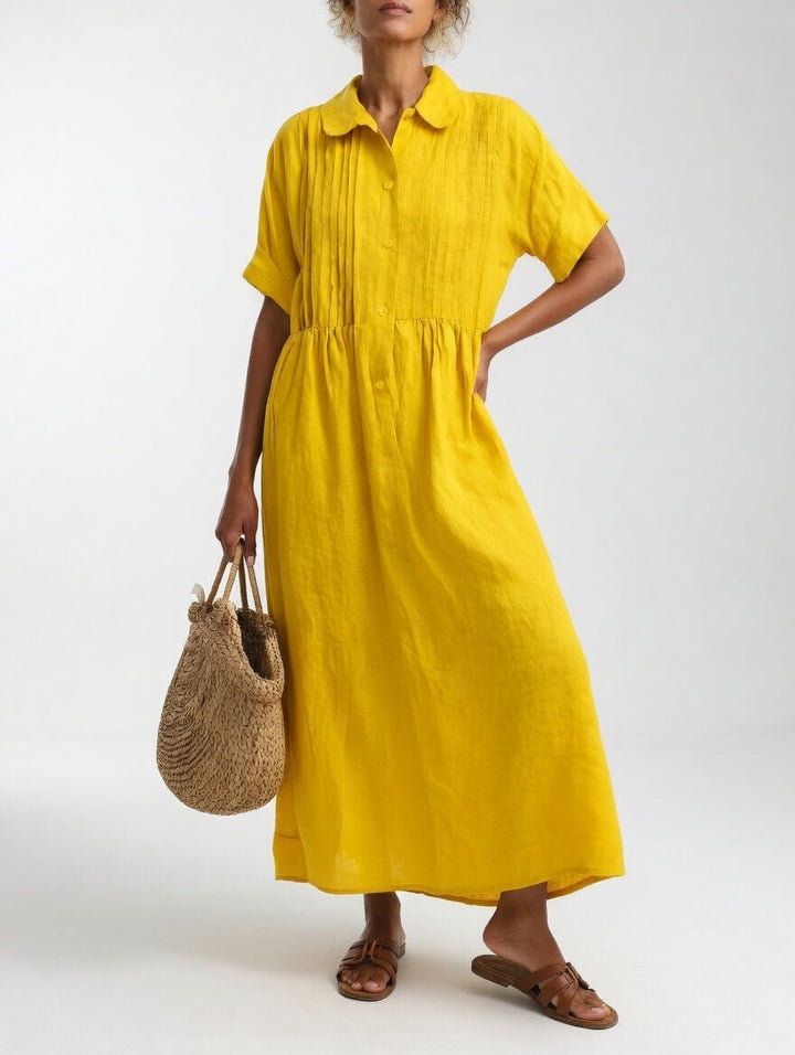 Lysandra | Summer Flowing Shirt Dress