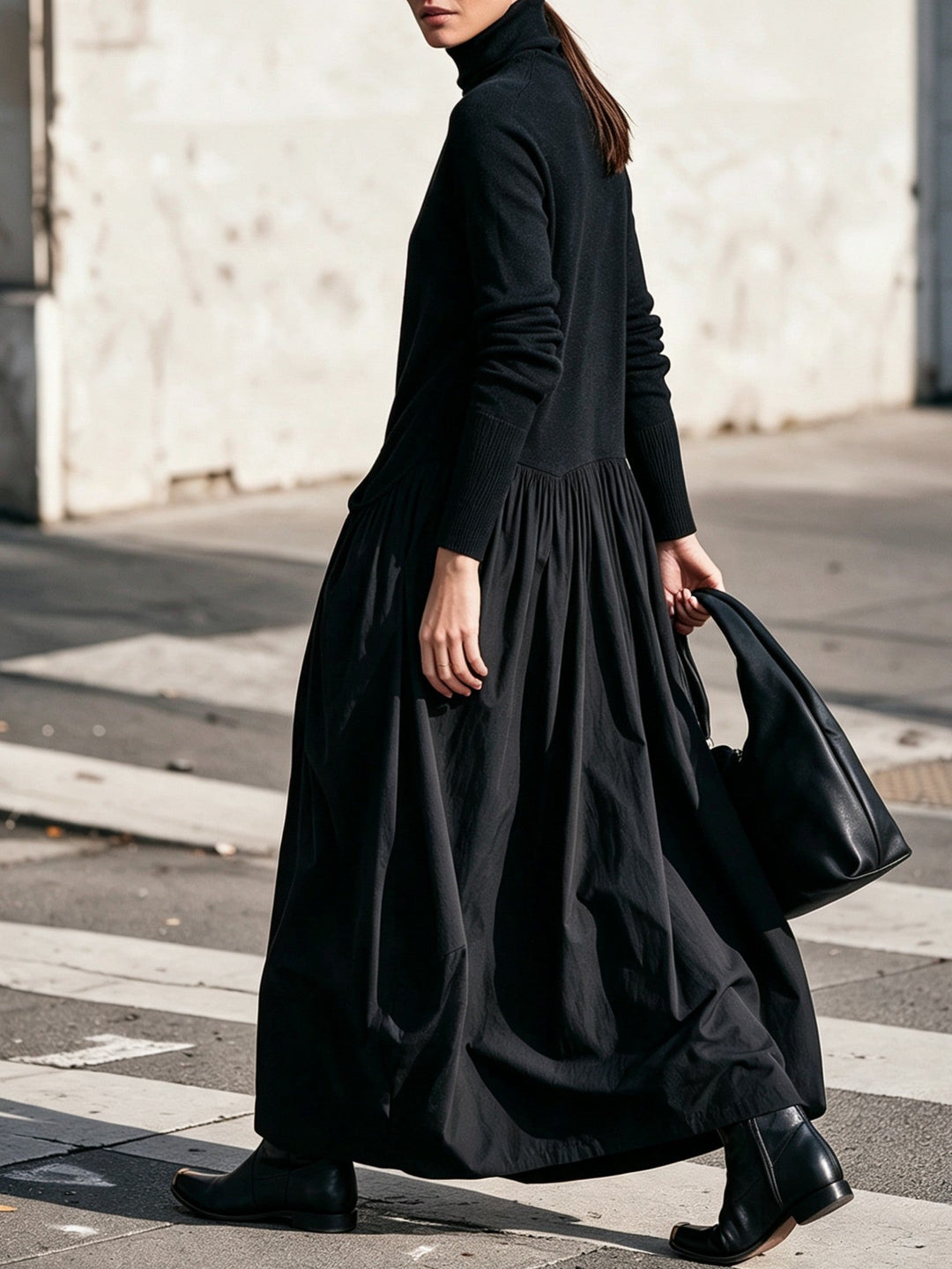 Odette | Oversized Dress with High Neck