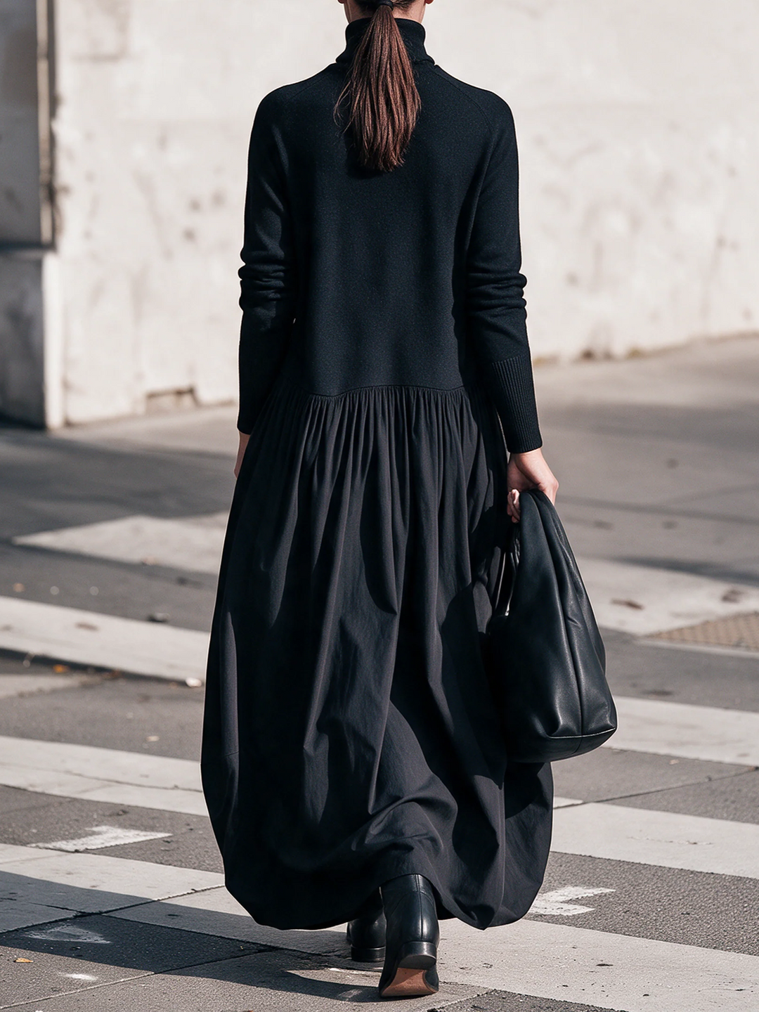 Odette | Oversized Dress with High Neck