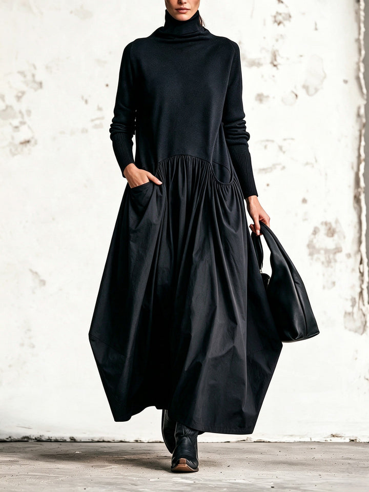 Odette | Oversized Dress with High Neck