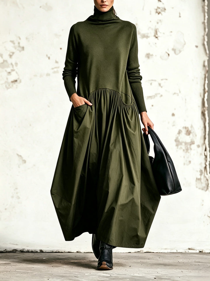 Odette | Oversized Dress with High Neck