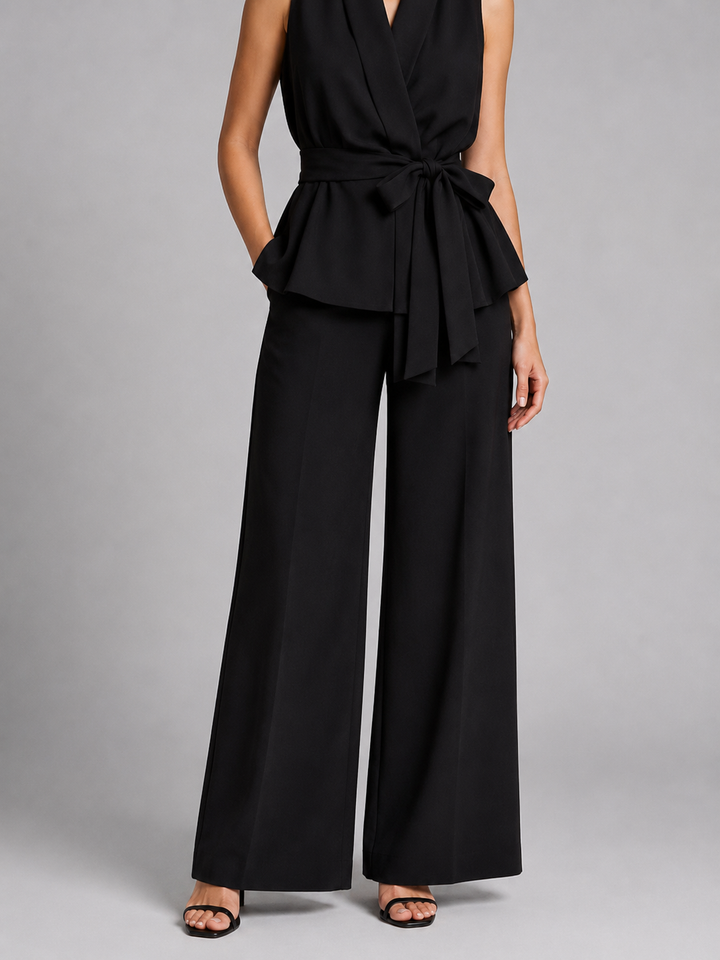 Amelia | Wrap Top & Wide-Leg Trousers Set