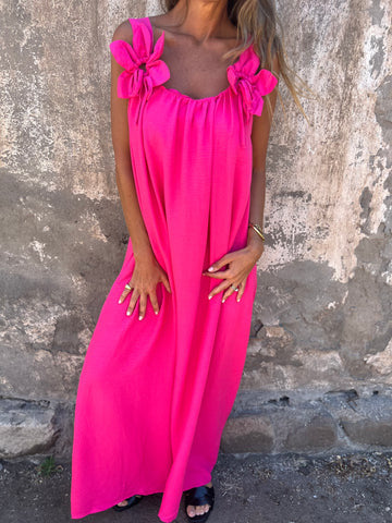 LUCIANA | Floral Strap Maxi Dress