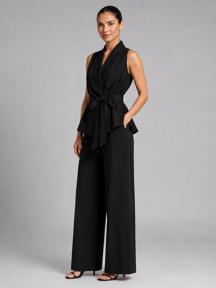 Amelia | Wrap Top & Wide-Leg Trousers Set