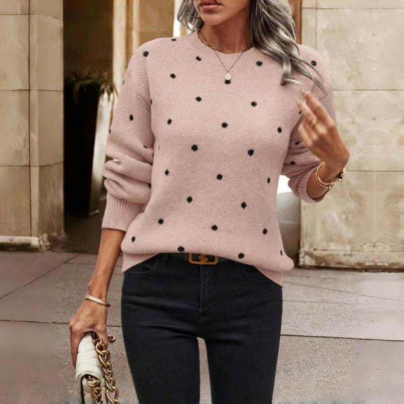 Nina | Knitted Polka Dot Sweater