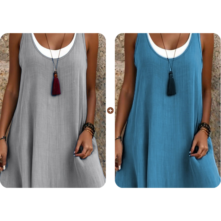 MARISSA | Layered Sleeveless Dress