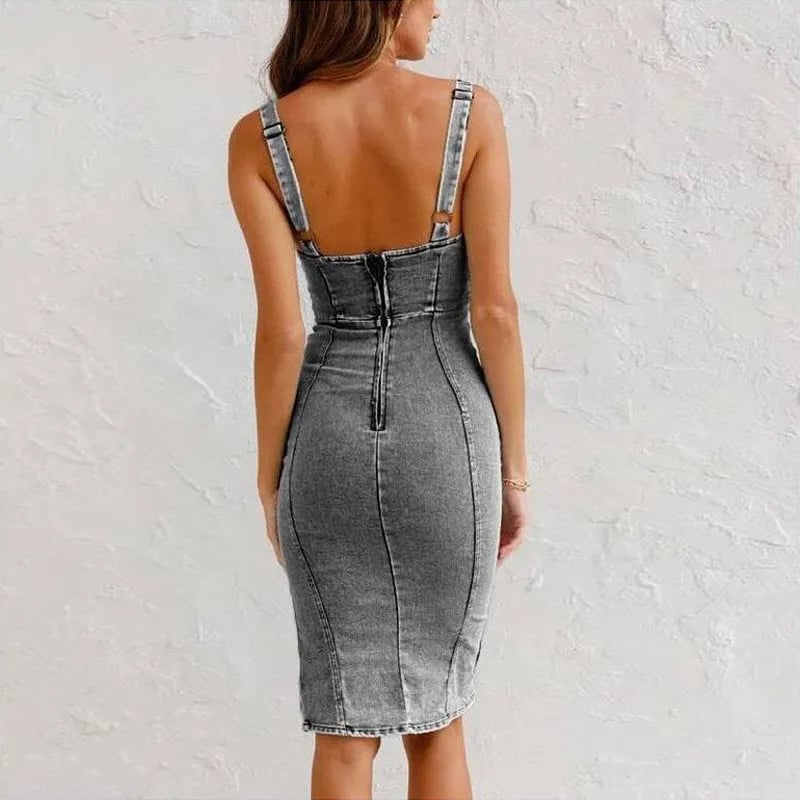Dianne | Fitted Denim Dress