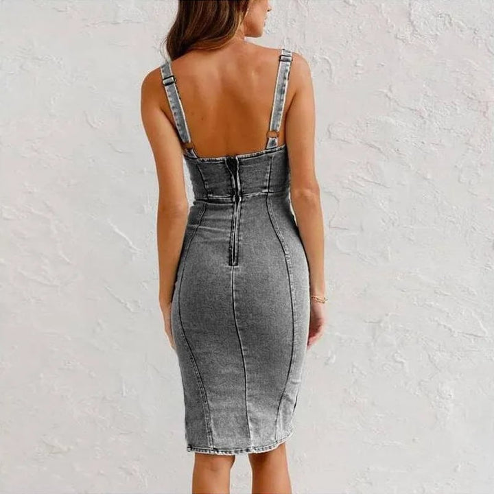 Dianne | Fitted Denim Dress
