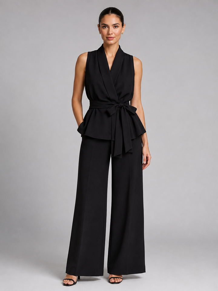 Amelia | Wrap Top & Wide-Leg Trousers Set