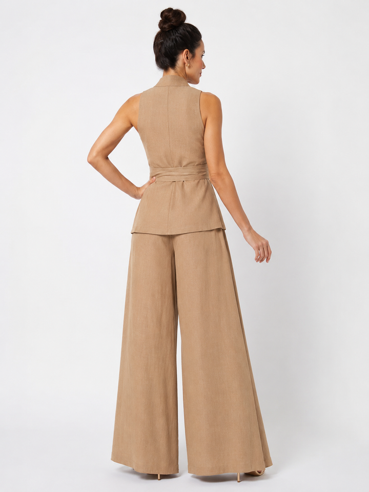 Amelia | Wrap Top & Wide-Leg Trousers Set