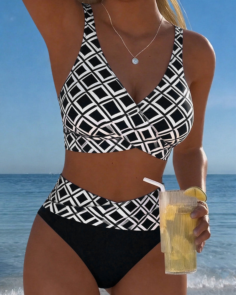 Roxy | Swimwear with Diamond Pattern