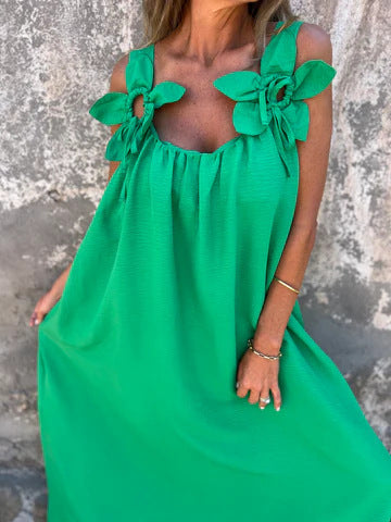 LUCIANA | Floral Strap Maxi Dress