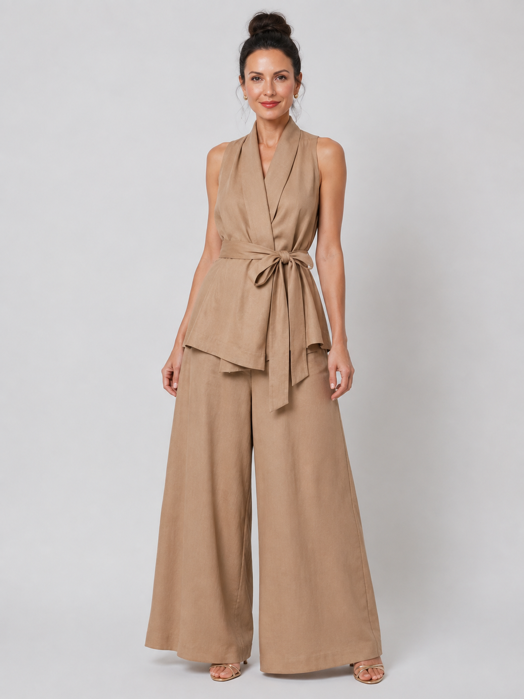 Amelia | Wrap Top & Wide-Leg Trousers Set
