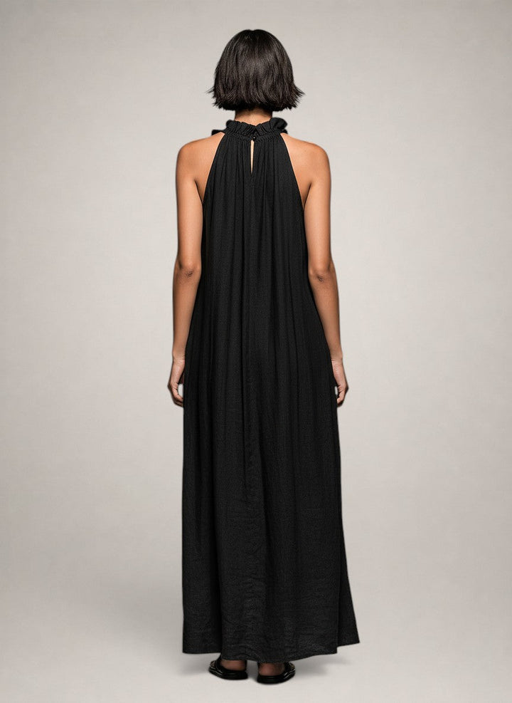 Helene | Sleeveless Maxi Dress with Ruffles