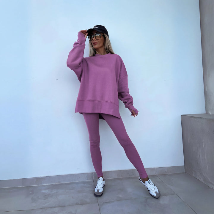 YACHI | Long Sleeve Sweatshirt and Trousers Set