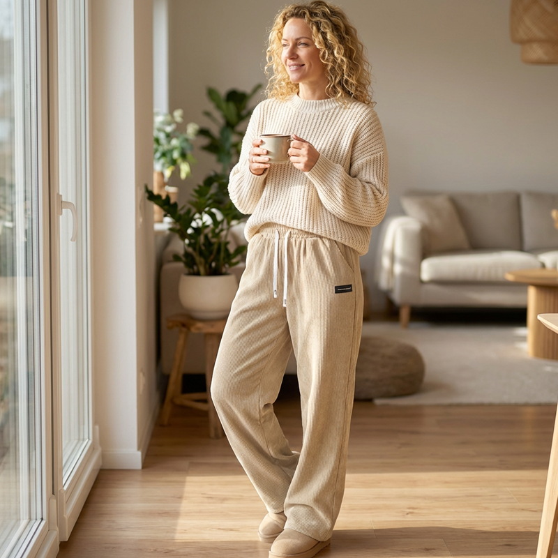 Livia | Comfortable Wide Trousers